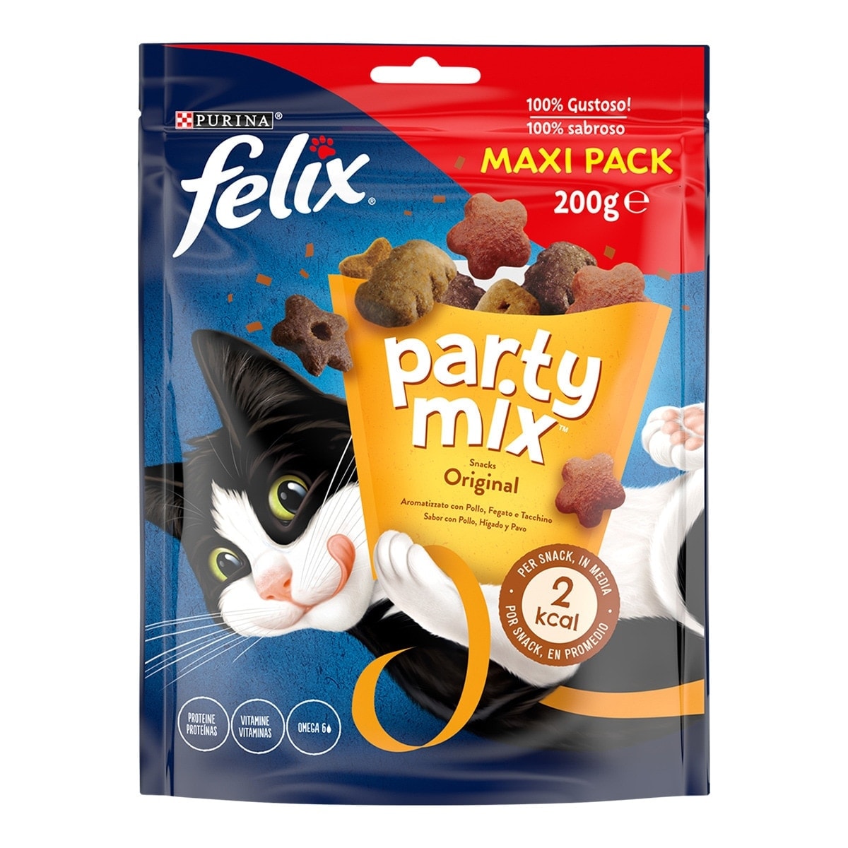 Felix - Snack para gatos adultos Felix Party Mix Original. - Image 1