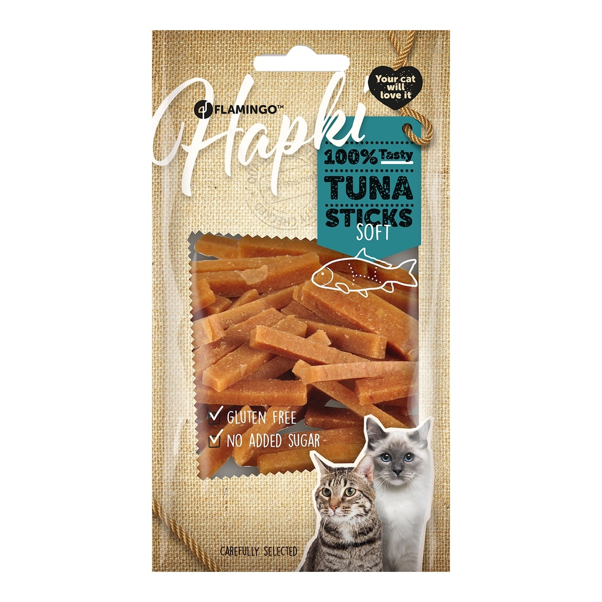 Flamingo - Snack para gatos Flamingo tiras de atún 50 g. - Image 1
