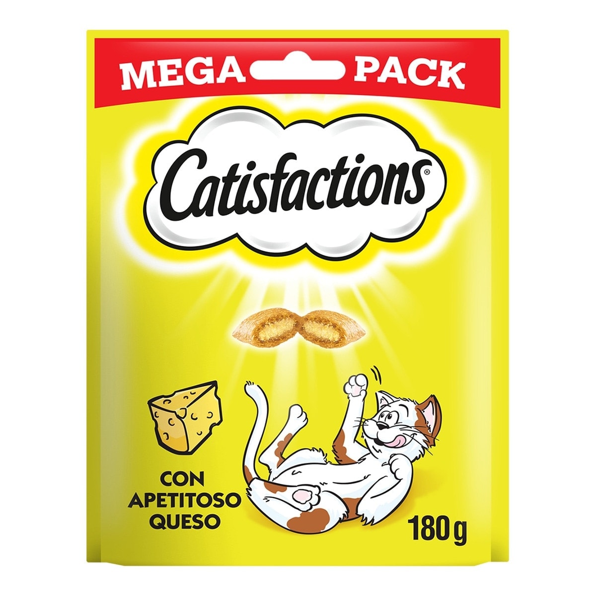 Catisfactions - Snack para gatos adultos Catisfactions queso 180 g. - Image 1