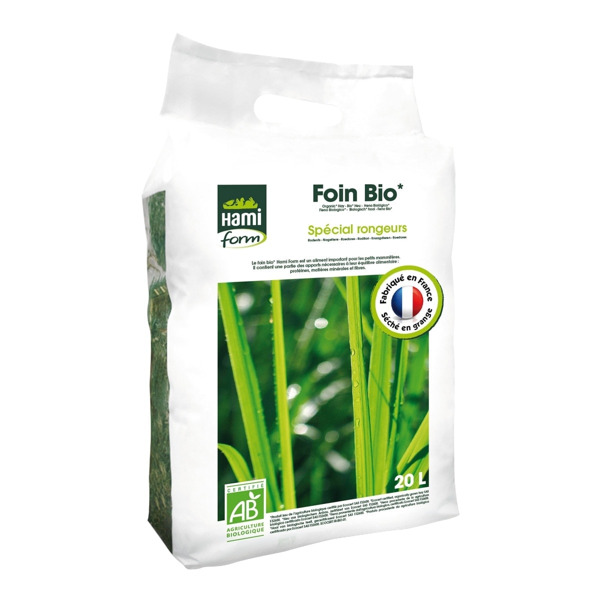 Hamiform - Heno biológico para conejos y roedores Hamiform 20 L. - Image 1