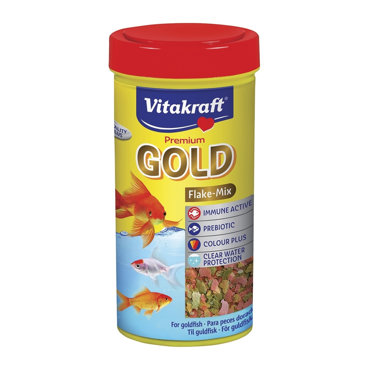 Vitakraft - Comida para peces de agua fría Vitakraft Vita Gold Flakes 250 ml. - Image 1
