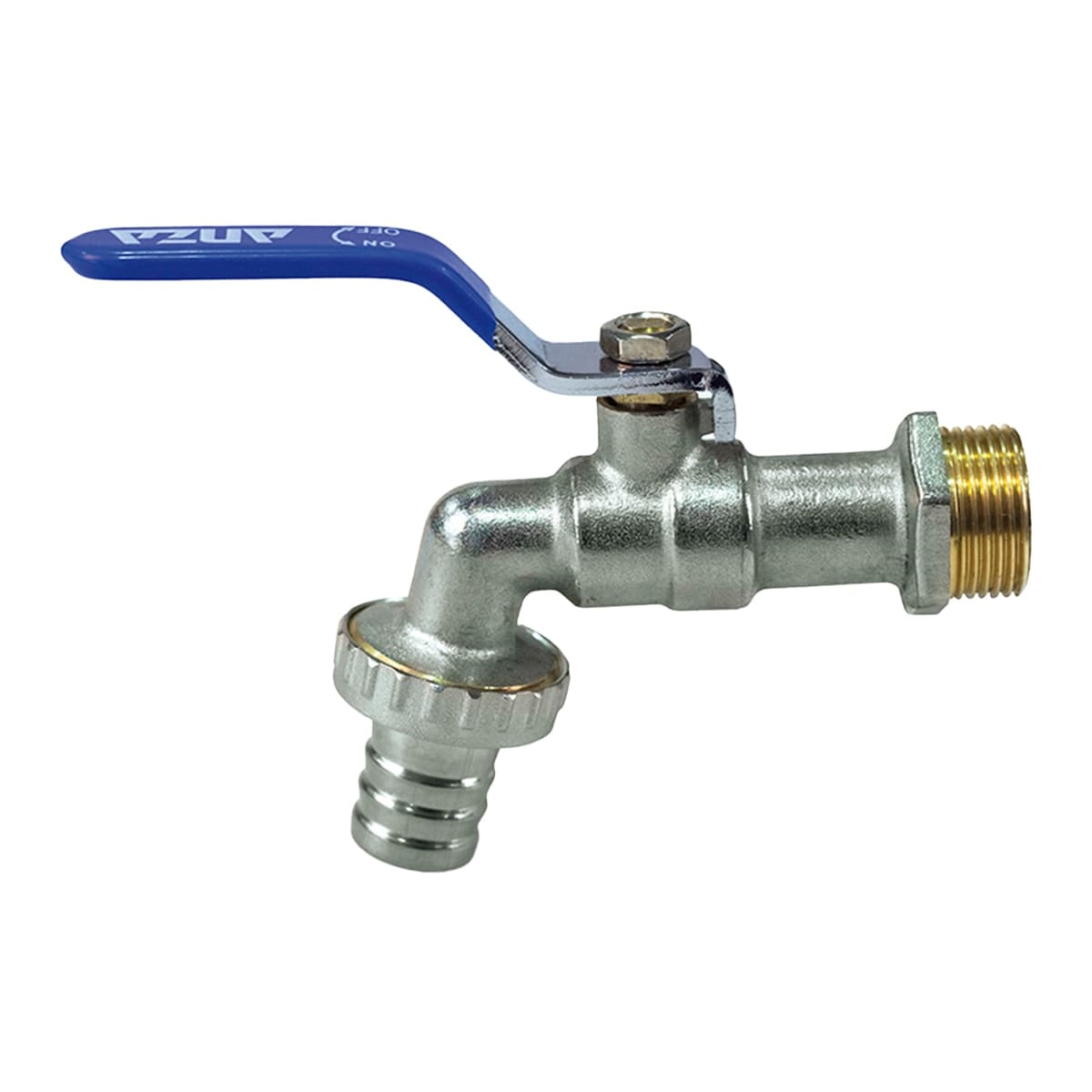 Anzapack - Grifo de Esfera para Manguera 1-2" x 3-4" (12,7 x 19,05 mm).