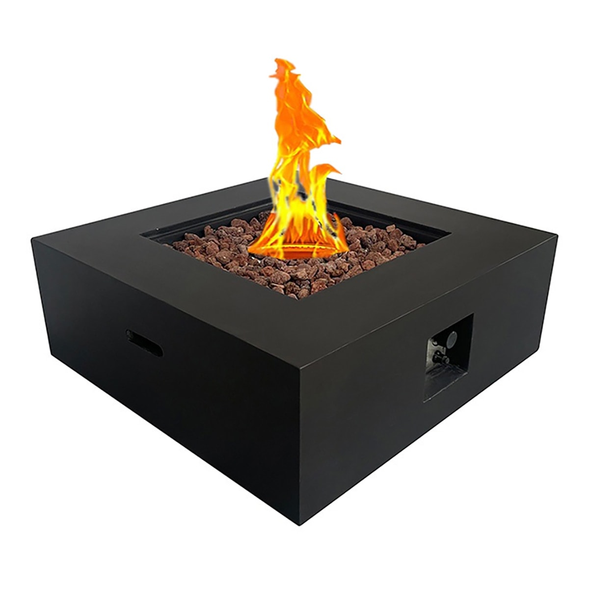 Nora Flame - Mesa de Exterior con Brasero de Gas Loa negro 16 Kw. - Image 1
