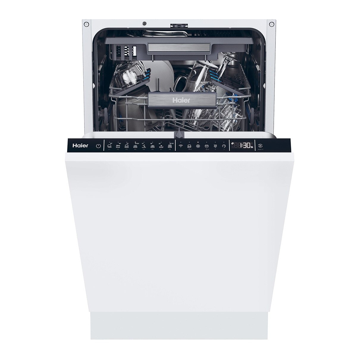 Haier - Lavavajillas integrable Haier, 11 servicios, 45 cm, Bandeja para cubiertos, WIFI, I-Pro Shine Series 4 - XI1C3TB2FB (Reacondicionado Grado D). - Image 1