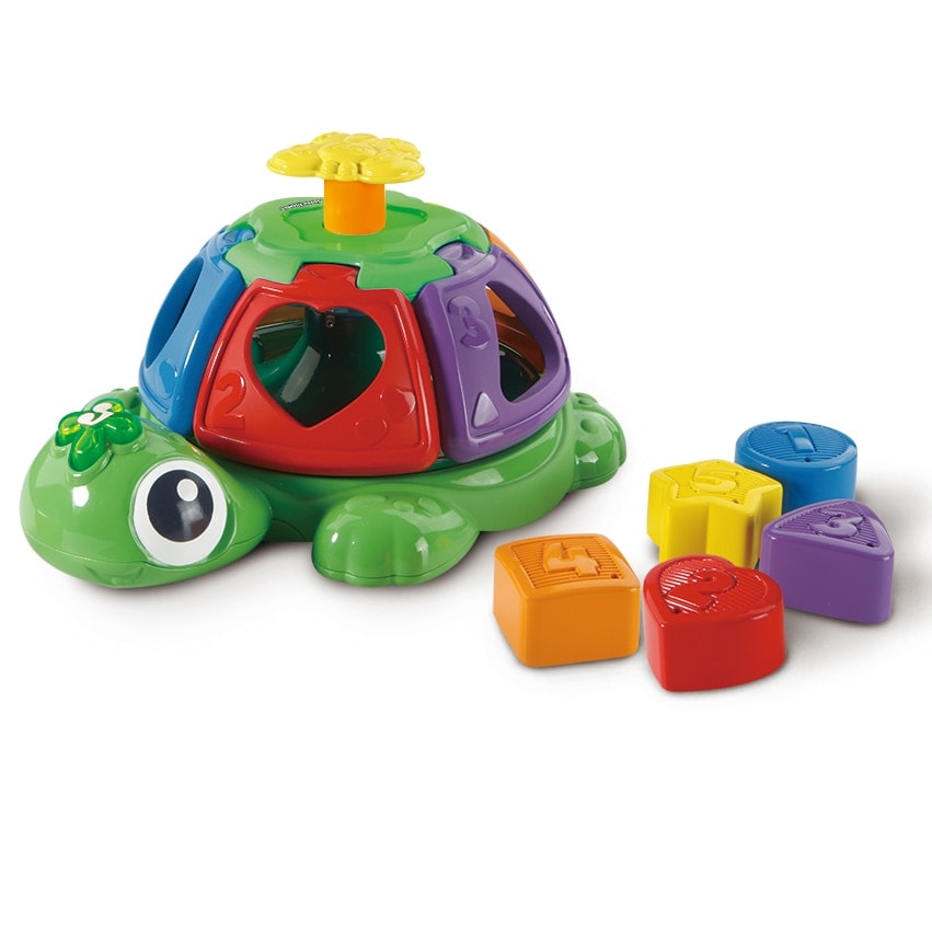 VTech - Juguetes para apilar y encajar Tortuga giros y sorpresas, Figura con encajables para bebés VTech Baby. - Image 1