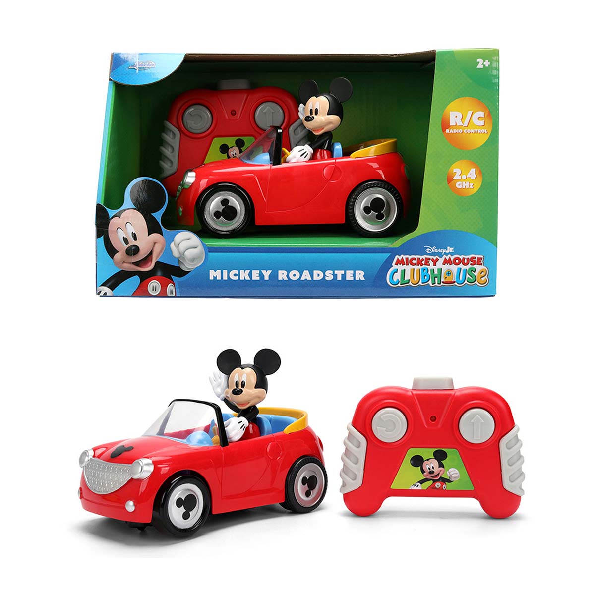Jada - Radio control Mickey Roadster 14 cm con figura no extraible Disney-Mickey Jada. - Image 1