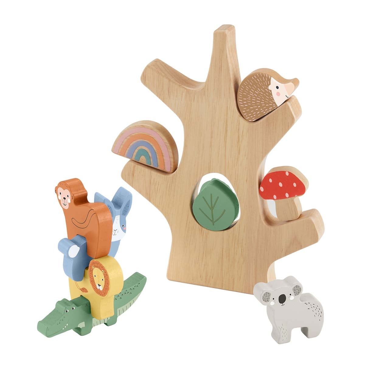 Fisher-Price - Árbol con animales de madera Fisher-Price. - Image 1