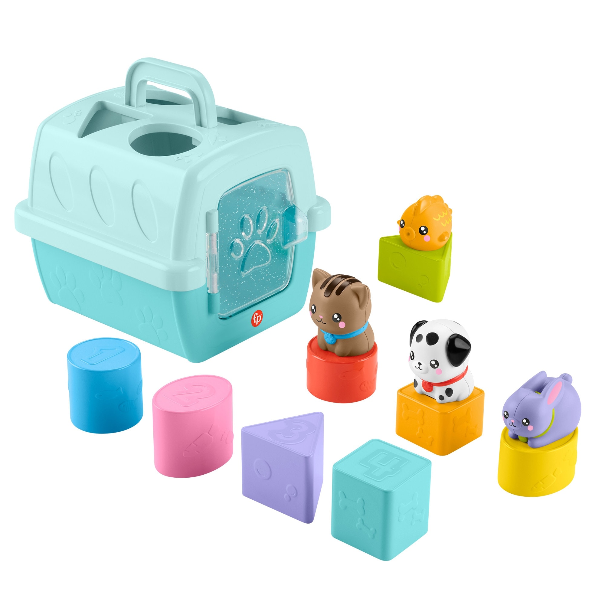 Fisher-Price - Juego de encajables Sort & Stow Pet Carrier Fisher-Price. - Image 1