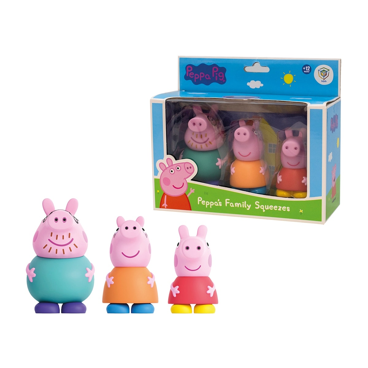 Deqube - Pack 3 Figuras de baño Peppa Pig Deqube. - Image 1