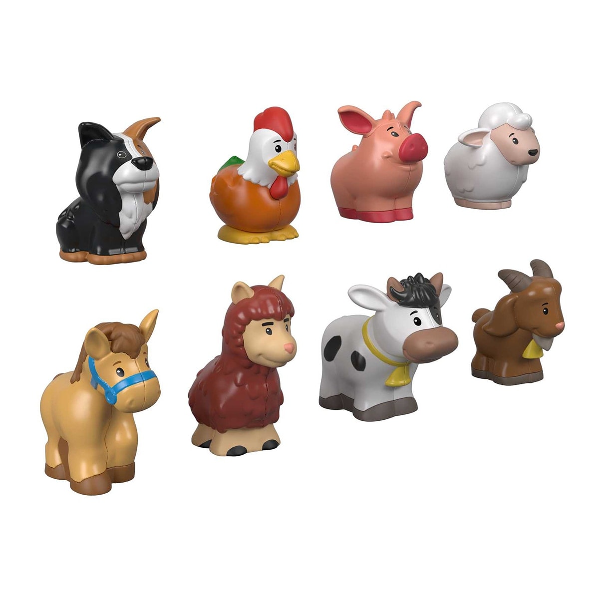 Fisher-Price - ¡Los niños pueden ampliar su colección de amigos con este pack de figuras de Little People que incluye ocho animales de granja!. - Image 1