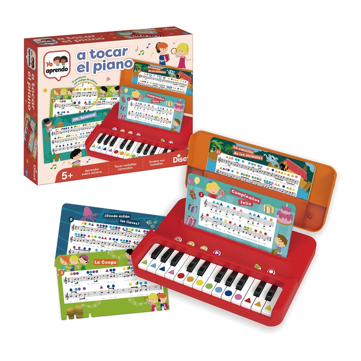 Diset - Maletín educativo para tocar el piano Yo Aprendo Diset. - Image 1
