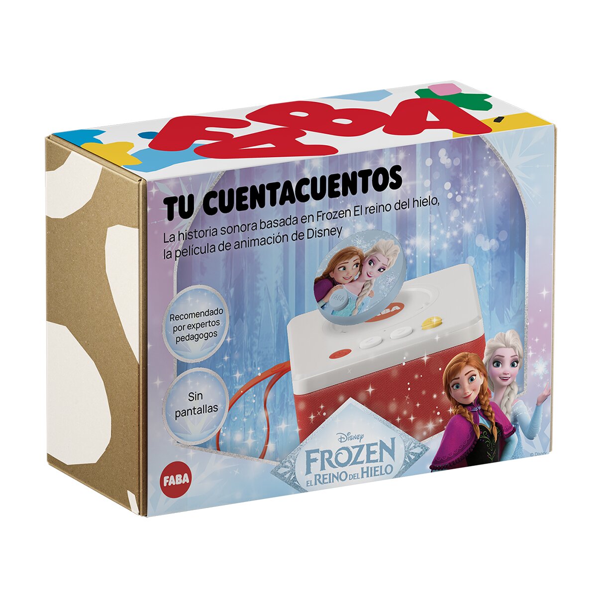 FABA - Caja cuentacuentos con figurita audio suelta y disco sonoro Disney Frozen El reino del hielo Faba. - Image 1
