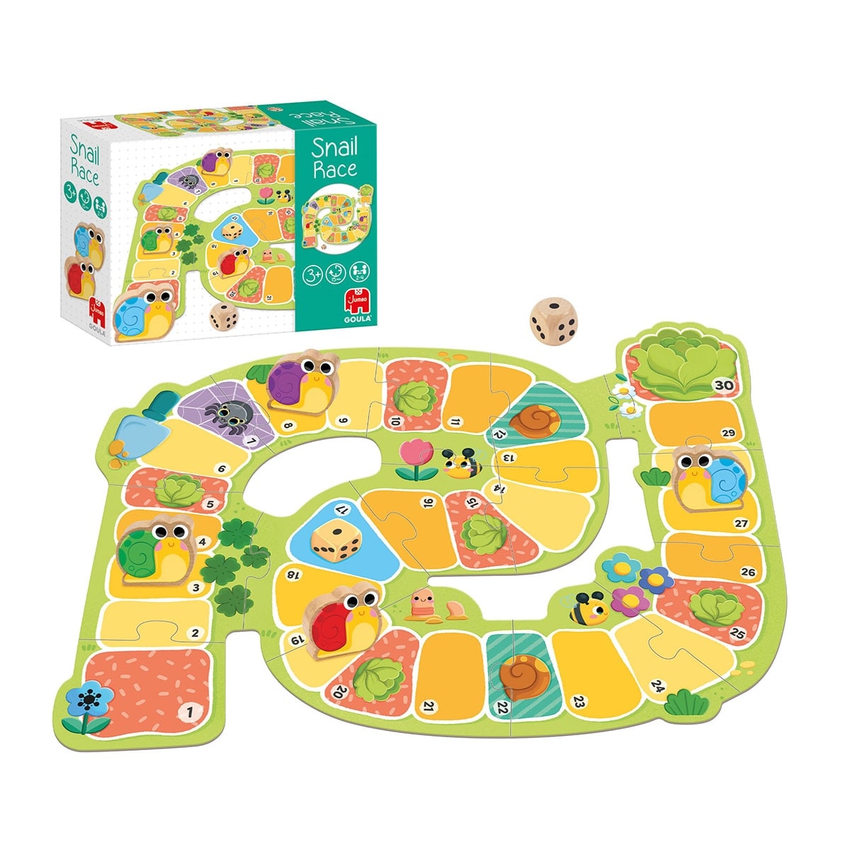 Goula - Juego de mesa infantil Snail Race Carrera Caracoles Goula Diset. - Image 1