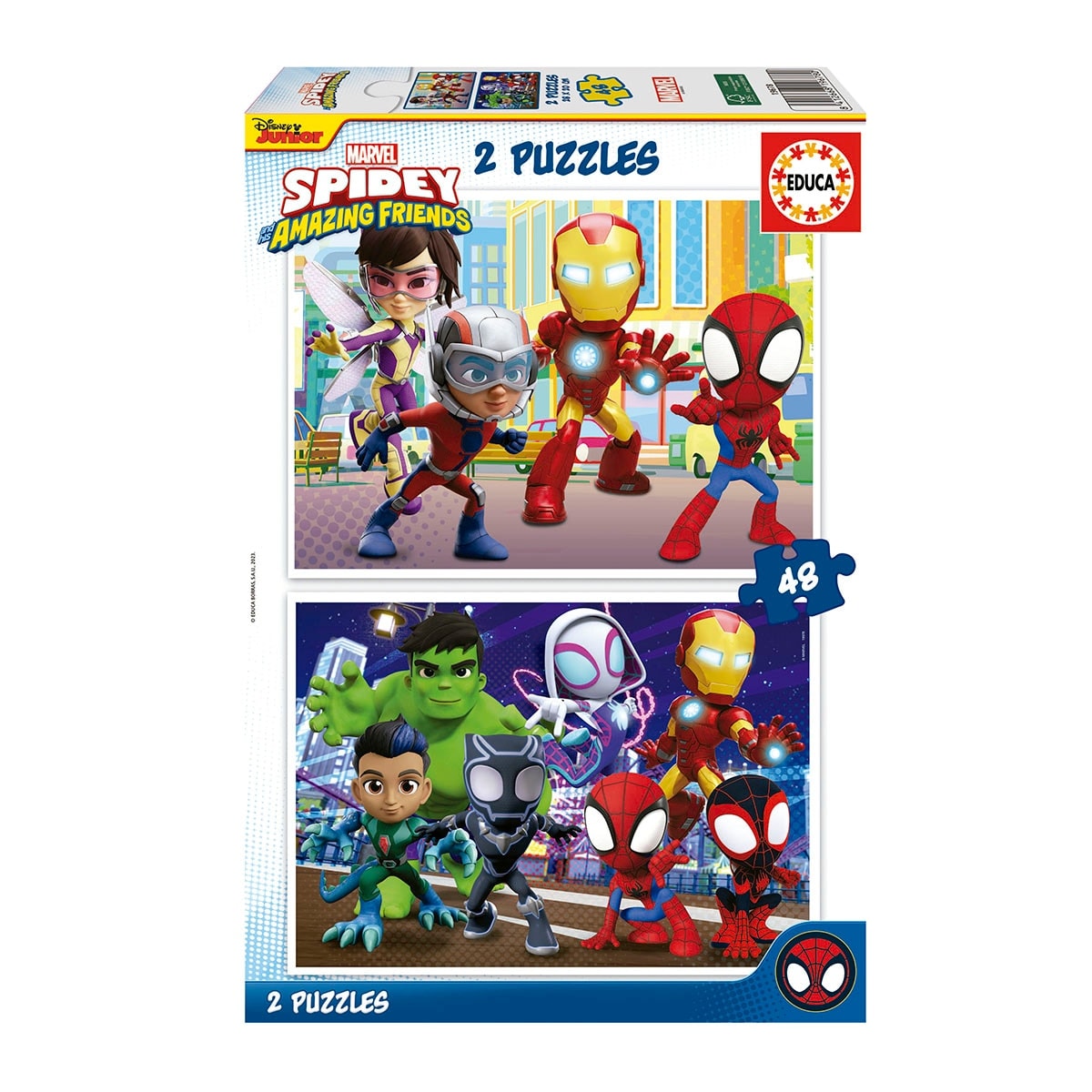 Puzzle 2x48 Piezas Spidey & Amazing Friends Educa Borras - Image 1