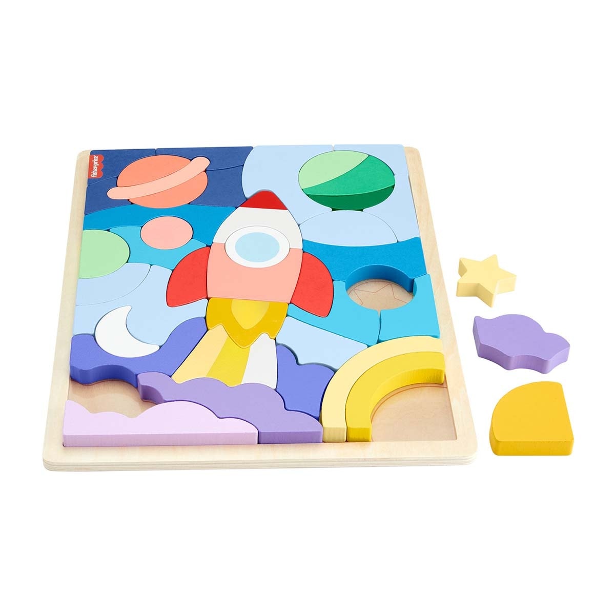Fisher-Price - Puzzle madera espacio Fisher-Price. - Image 1