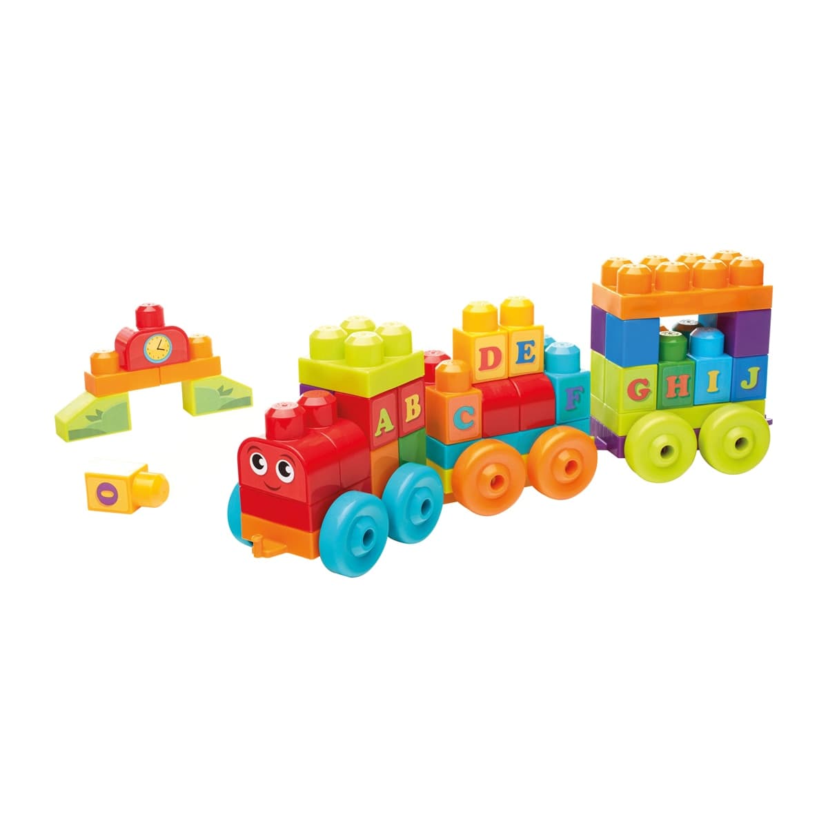 Mega Bloks - Tren musical ABC juguete de bloques de construcción para bebé MEGA Bloks.