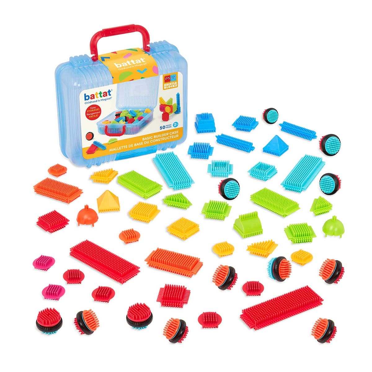 BRISTLE BLOCKS - Bloques De Construccion 50 Piezas.