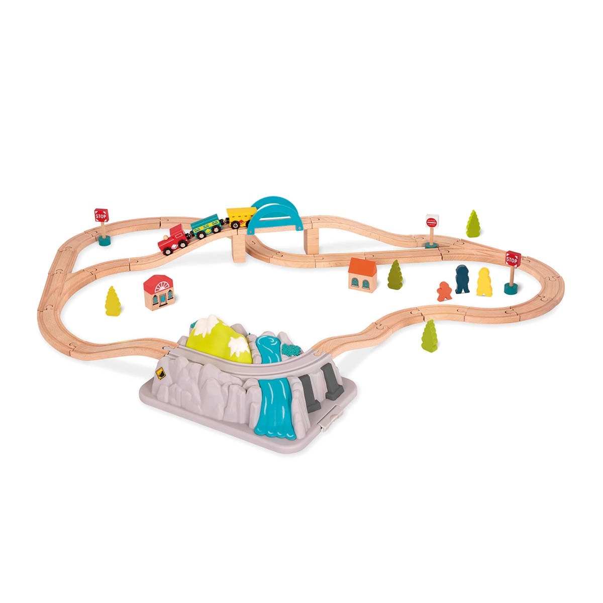 B.TOYS - Set circuito tren de madera B toys. - Image 1