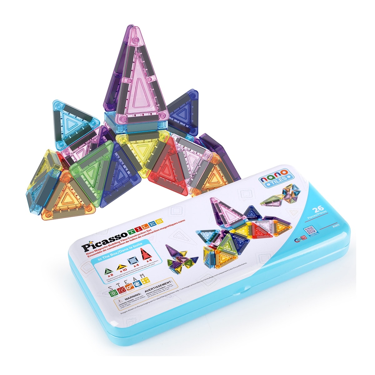 Cefa Toys - Mini Bloques Magnéticos 26 Piezas Picasso Tiles Cefa Toys. - Image 1