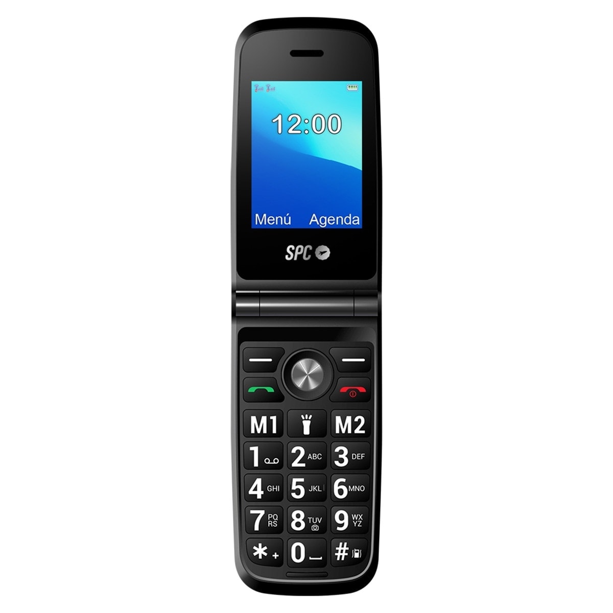 SPC - SPC Titan Senior Mobile tipo concha negro móvil libre. - Image 1