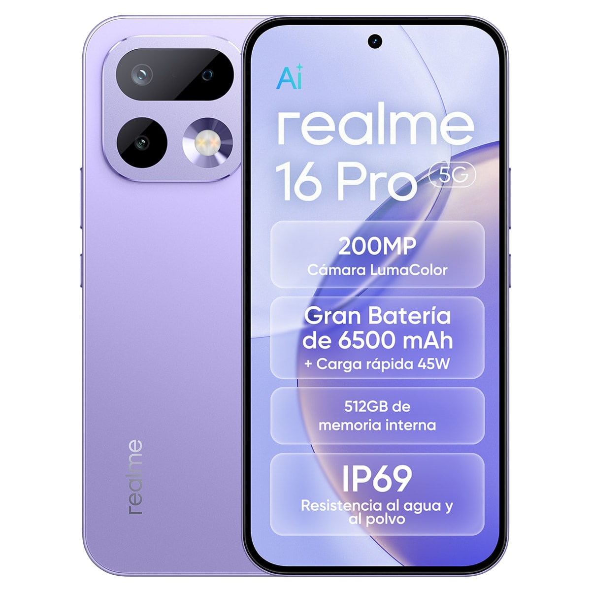 Realme - Realme 16 Pro 5G 8GB + 512GB móvil libre. - Image 1