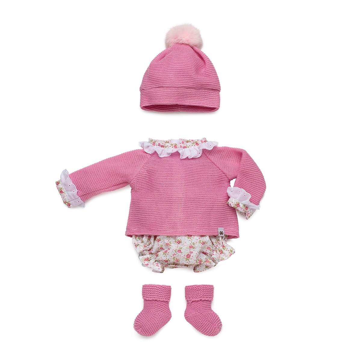 El Corte Inglés - La ropita de mi muñeco Bebé Conjunto rosa El Corte Inglés. - Image 1