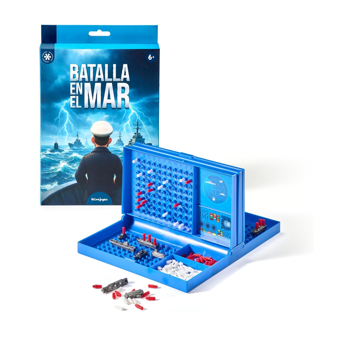 El Corte Inglés - Juego de estrategia Hundir los barcos Batalla en el mar mini de viaje El Corte Inglés. - Image 1
