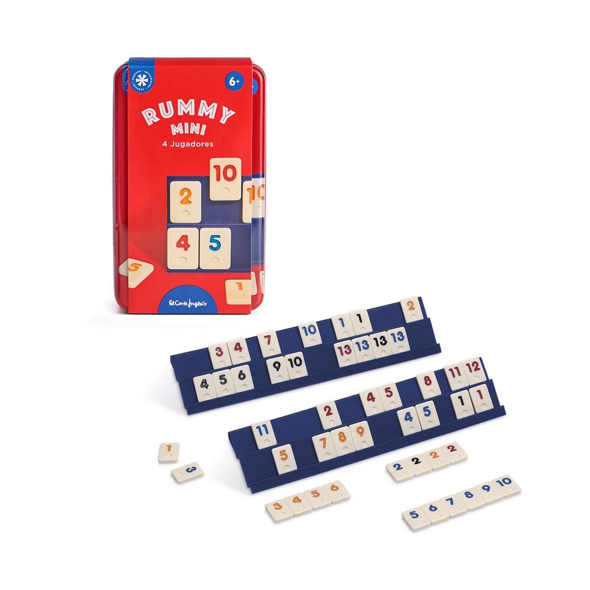 El Corte Inglés - Juego de viaje Rummy mini 4 jugadores El Corte Inglés. - Image 1