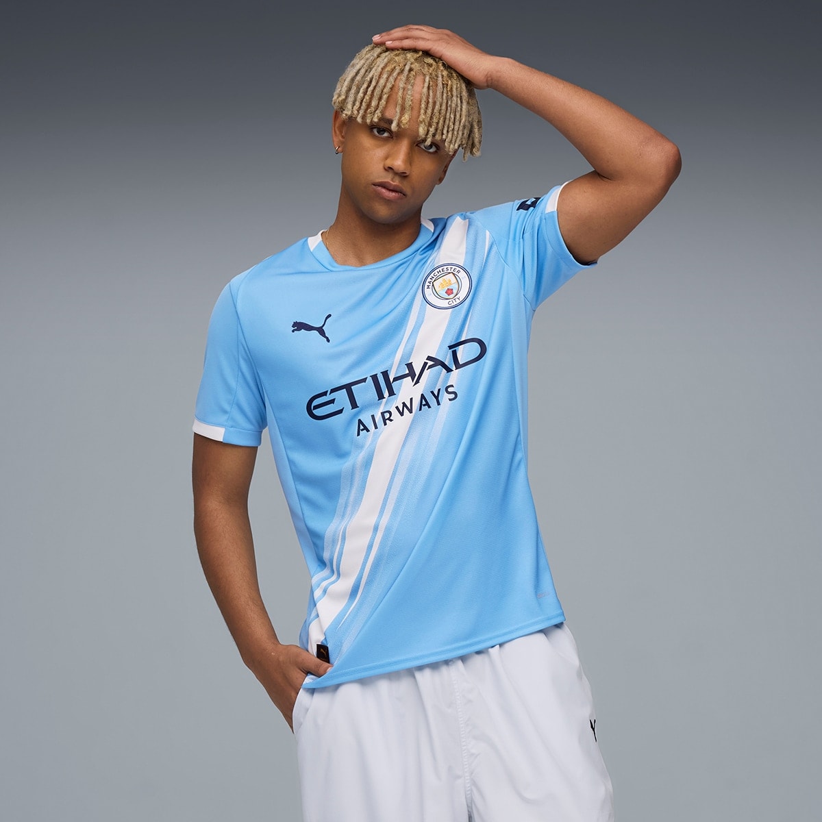 Puma - Camiseta de fútbol de Hombre MCFC Home Jersey Replica Puma. - Image 1