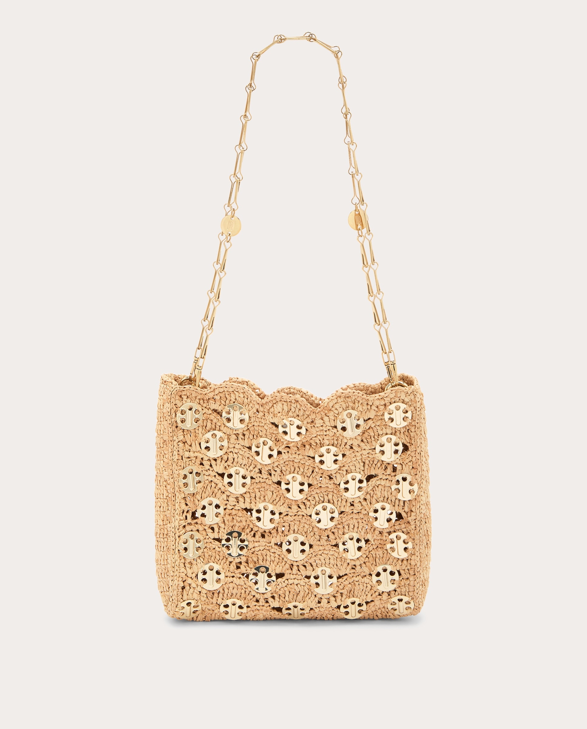 Rabanne - Bolso de hombro 1969 Square de rafia. - Image 1