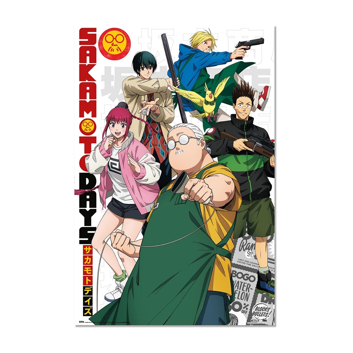 Grupo Erik - Póster Sakamoto Days Temporada 2 Erik. - Image 1