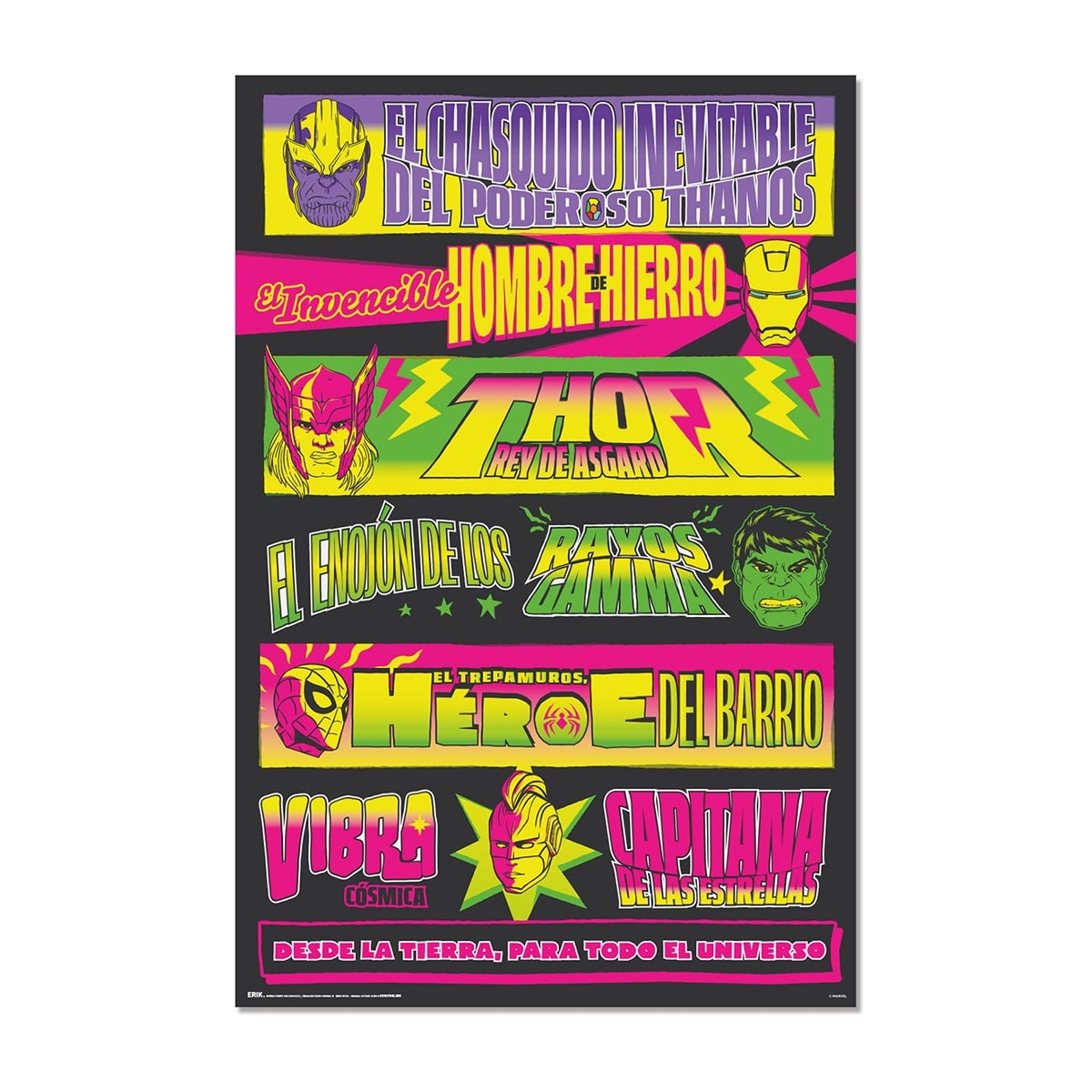 Grupo Erik - Póster Lucha Libre Marvel Erik. - Image 1