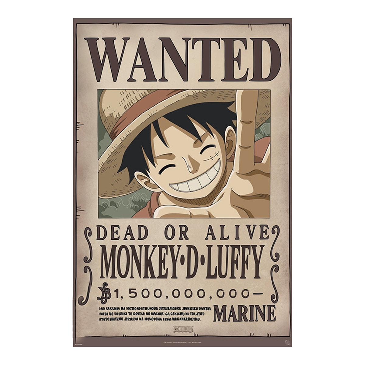 Erik - Póster Wanted Luffy One Piece Erik. - Image 1