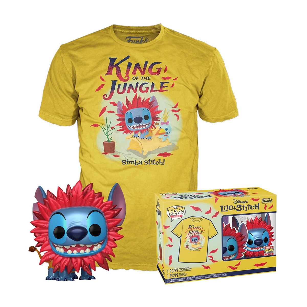 Funko - Camiseta Pop & Tee Simba Disney. - Image 1