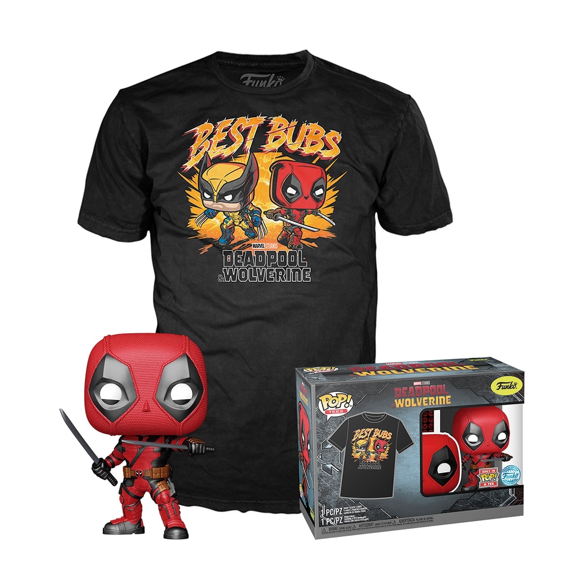 Funko - Set Camiseta Funko Pop & Tee Deadpool Marvel. - Image 1
