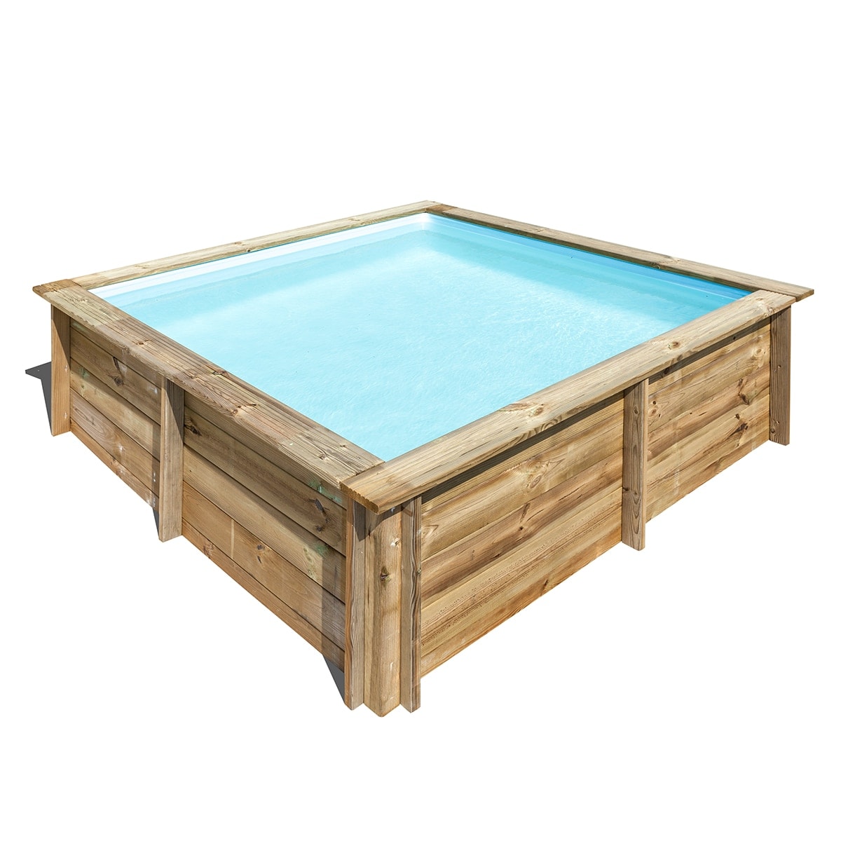 Gre - Piscina madera cuadrada 225x225x0,68m. - Image 1