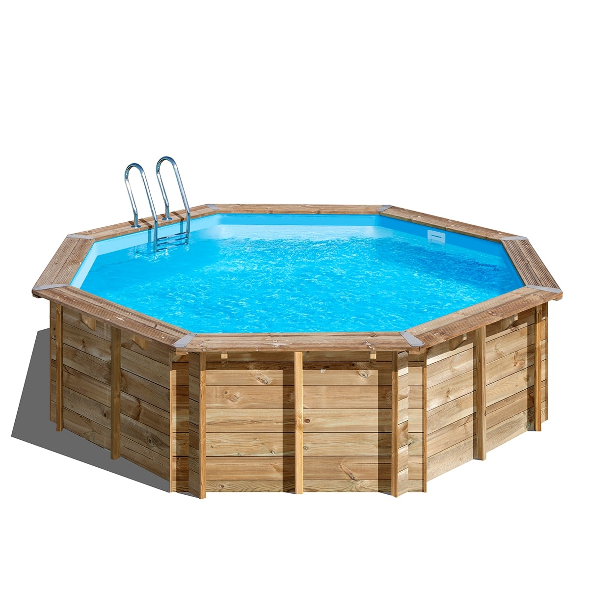 Gre - Piscina madera redonda 500x127cm. - Image 1