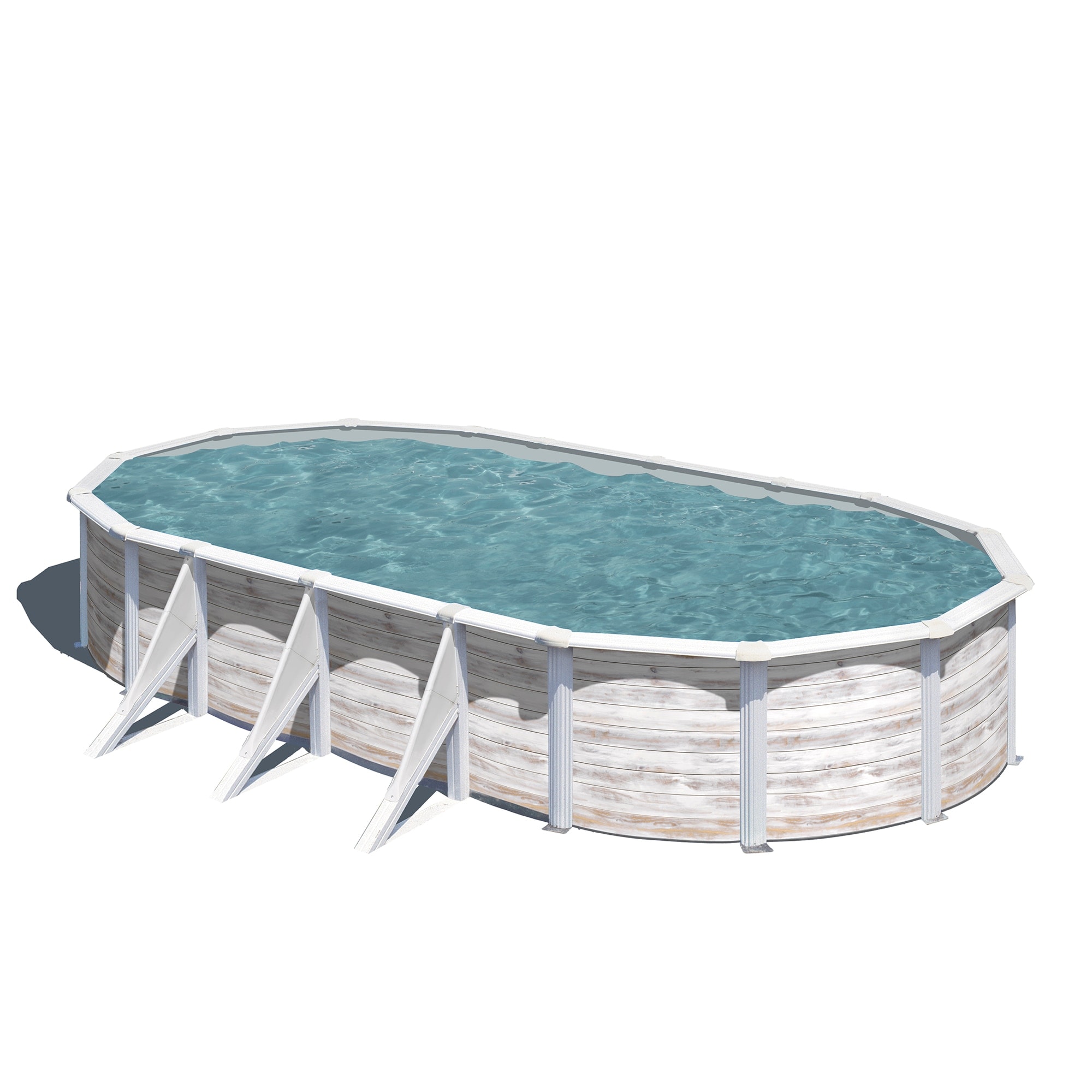 Gre - Piscina acero ovalada -730x375x120 cm. - Image 1