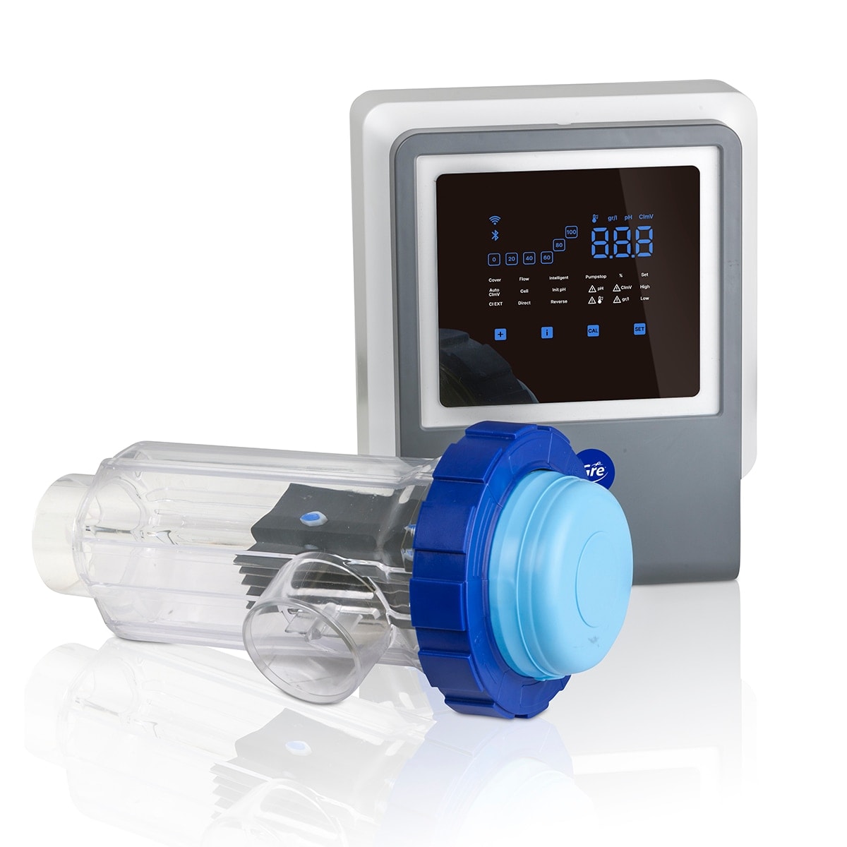 Gre - Clorador salino con regulador de pH con conectividad SWC All in one 21g-h piscinas de hasta 100 m3. - Image 1