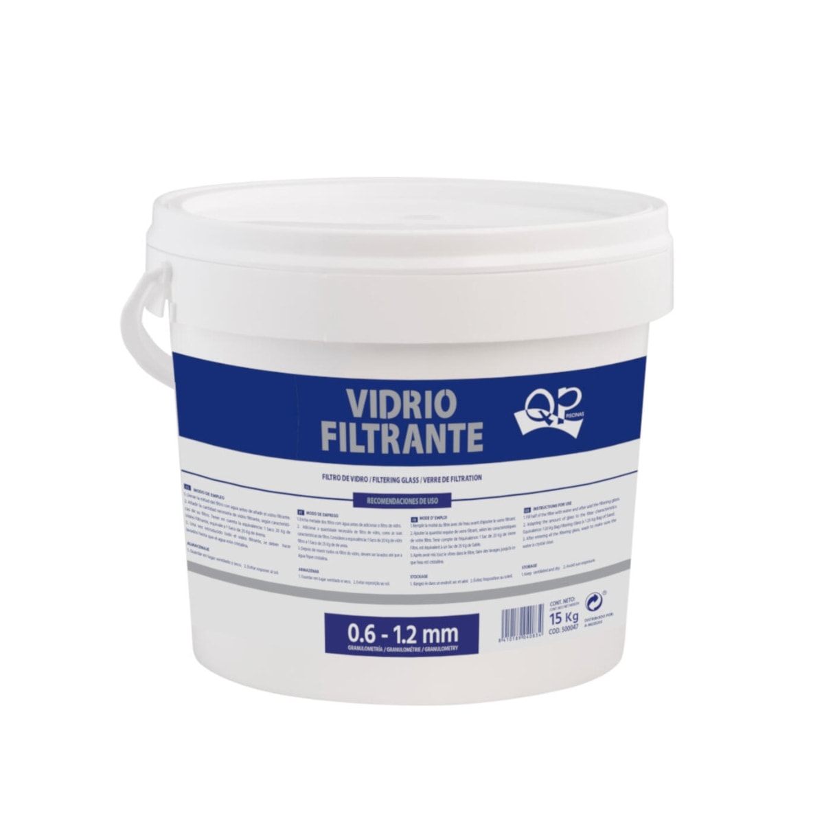 Quimicamp - Cubo Vidrio 15Kg. - Image 1