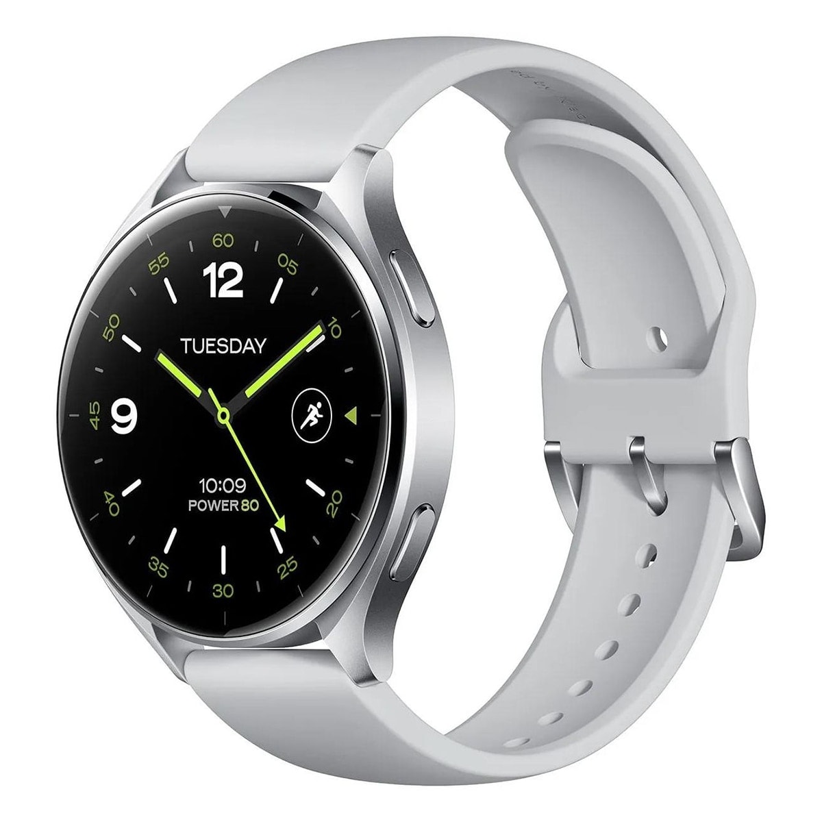 XIAOMI - Xiaomi Watch 2 Caja plata y correa gris claro Smartwatch. - Image 1
