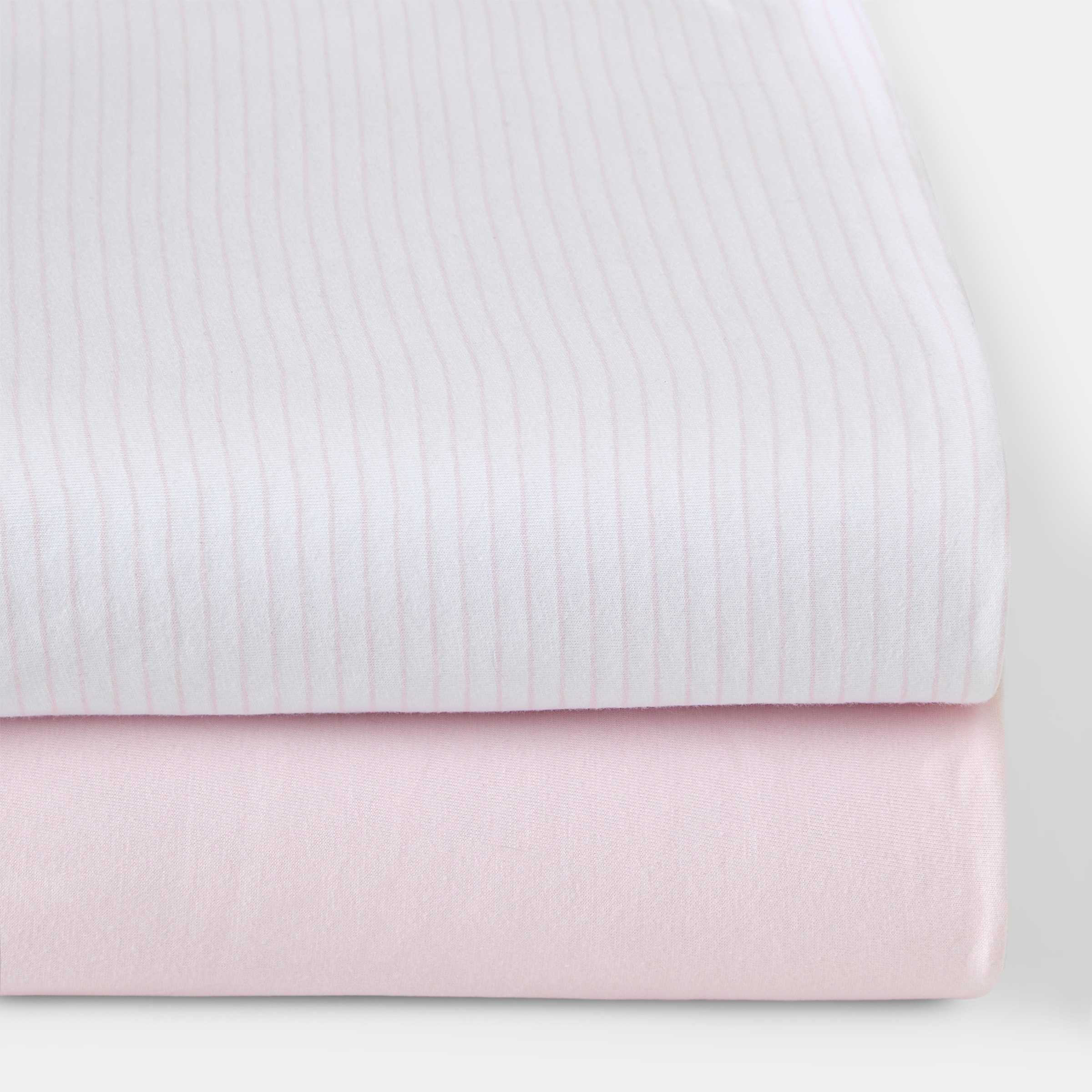 Cotton Juice Baby Home - Juego de sábanas bajeras ajustables Cotton Juice Baby Home pack 2 Jersey rayas (disponible en varias medidas). - Image 1