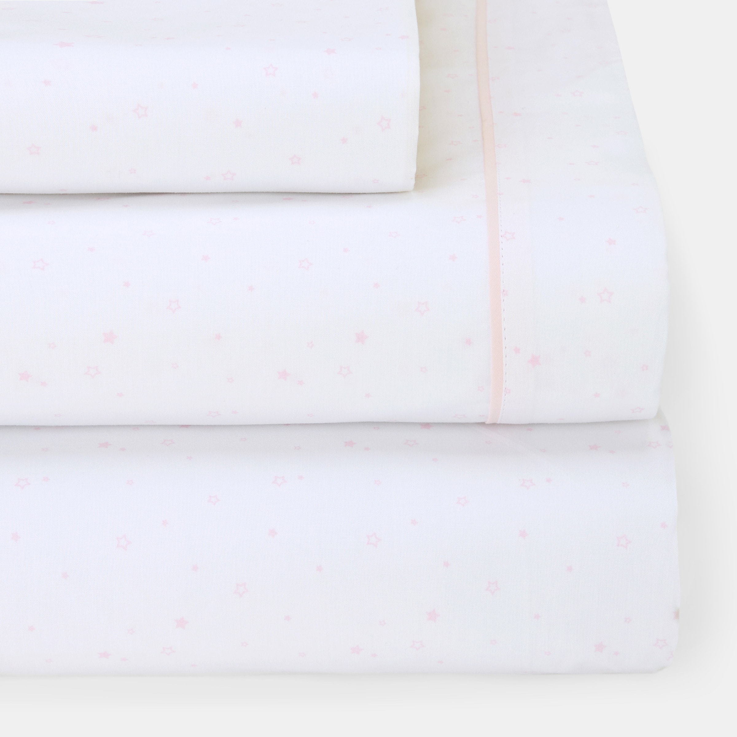 Cotton Juice Baby Home - Juego de sábanas Cotton Juice Baby Home Básico 3 piezas estrellas (disponible en varias tallas). - Image 1