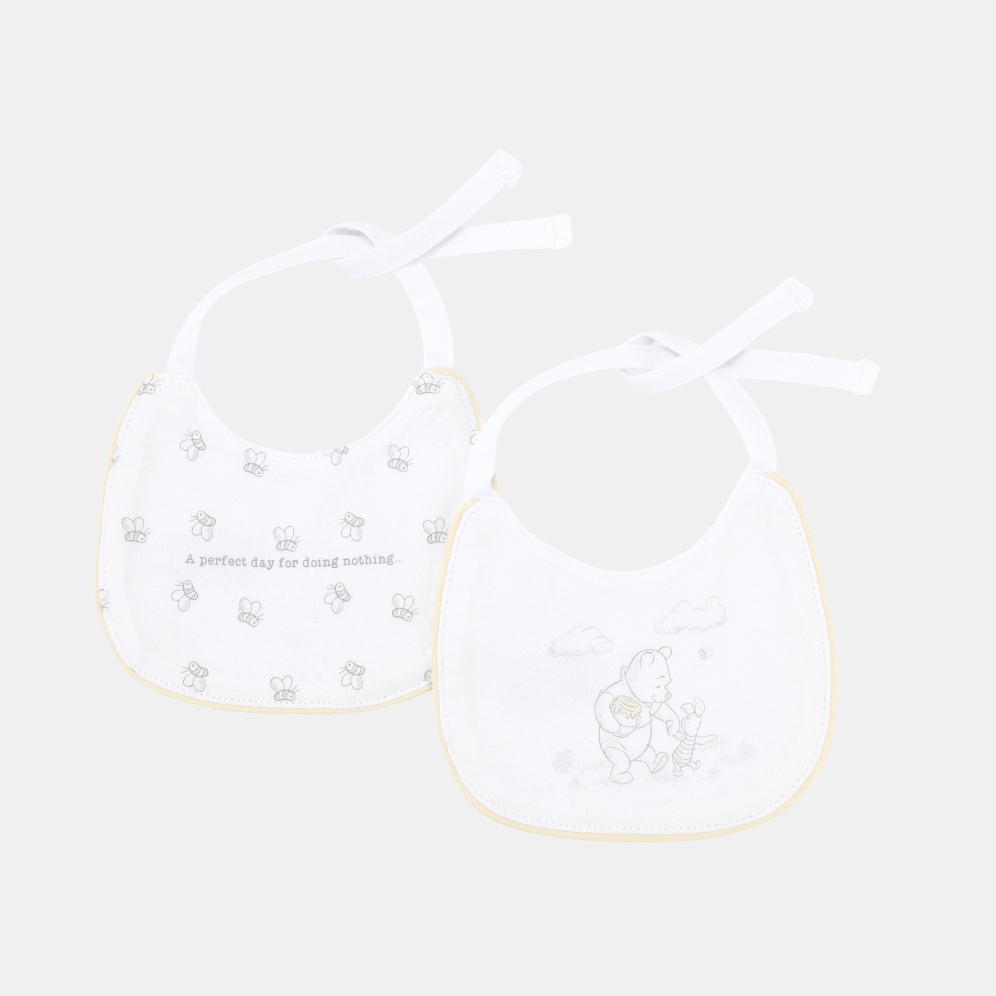 Cotton Juice Baby Home - Baberos Disney Baby Winnie the Pooh pack 2 estampados. - Image 1