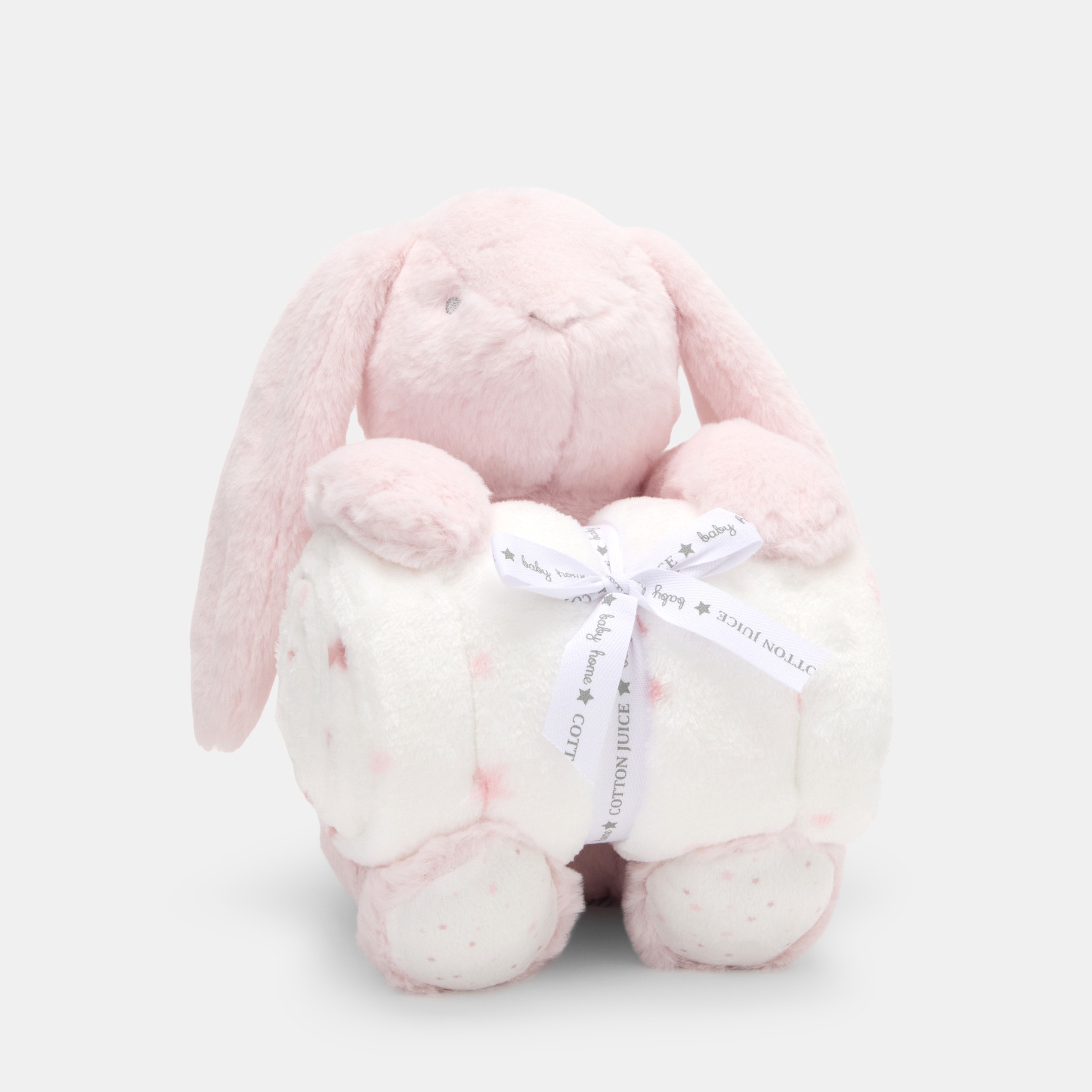 Cotton Juice Baby Home - Manta con peluche Cotton Juice Baby Home Conejo. - Image 1