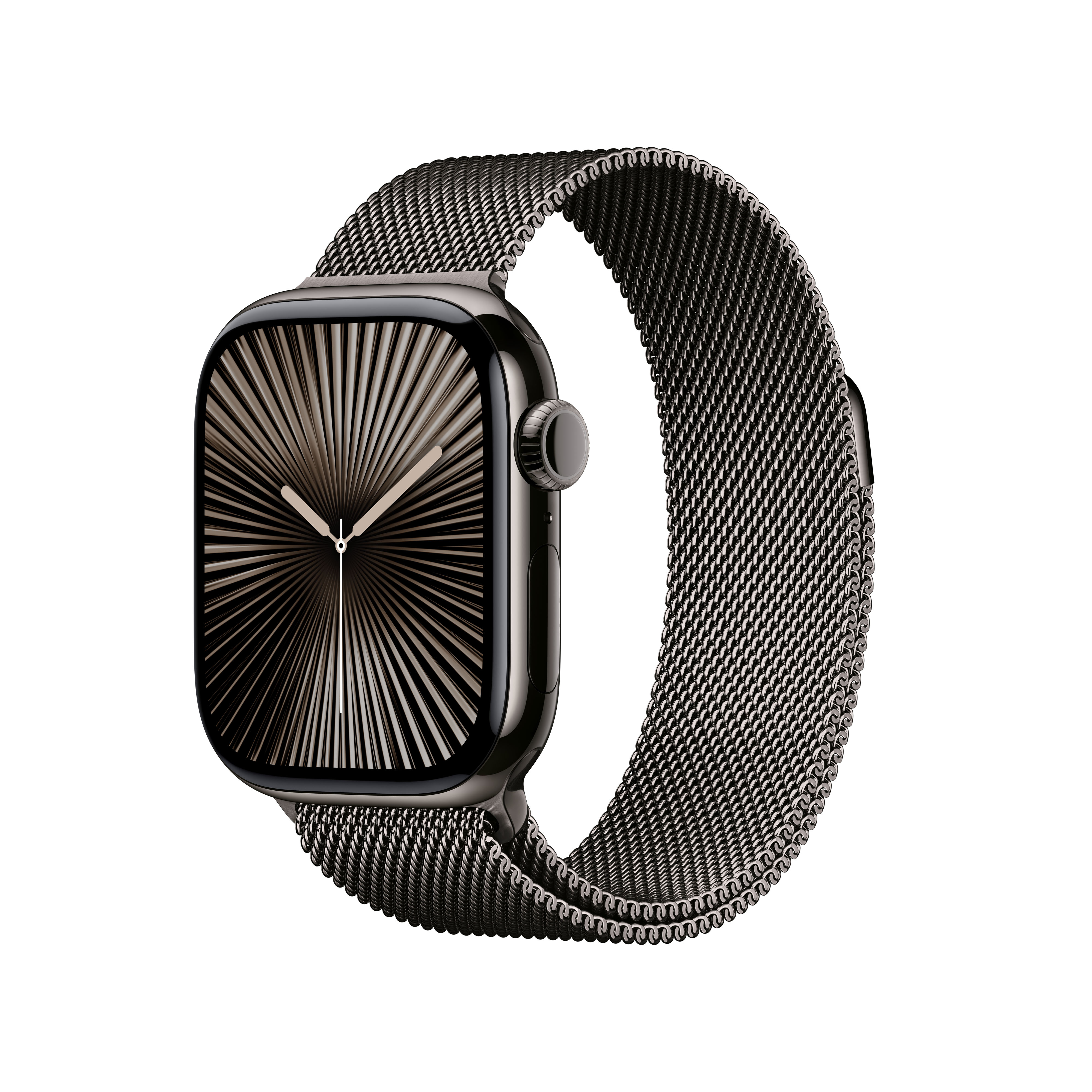 Apple - Apple Watch Series 10 GPS + Cellular 42mm Titanio Pizarra con correa Milanese Loop Pizarra. - Image 1