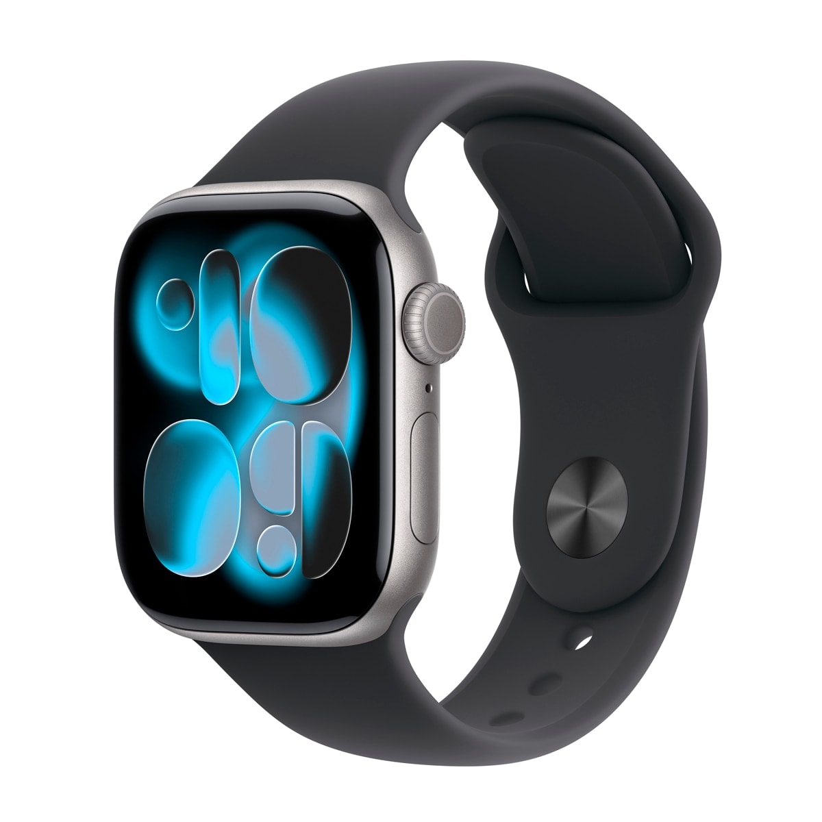 Apple - Apple Watch Series 11 GPS 42mm Aluminio gris espacial con Correa Deportiva Negro (M-L). - Image 1