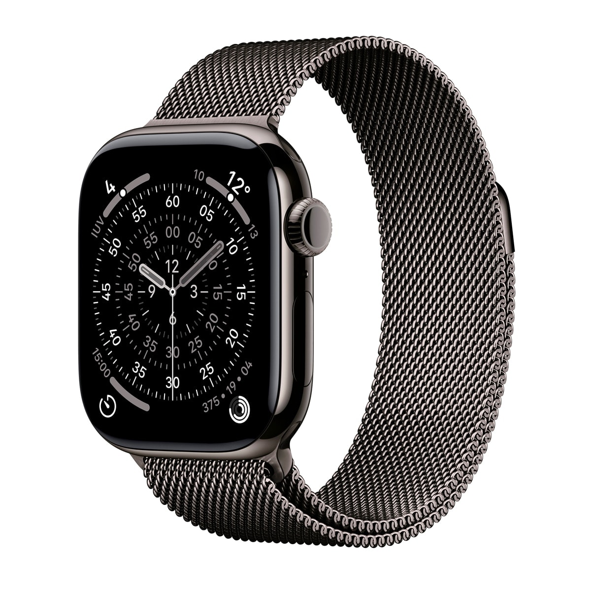 Apple - Apple Watch Series 11 GPS + Cellular 42mm Titanio pizarra con Correa Milanese Loop Pizarra. - Image 1