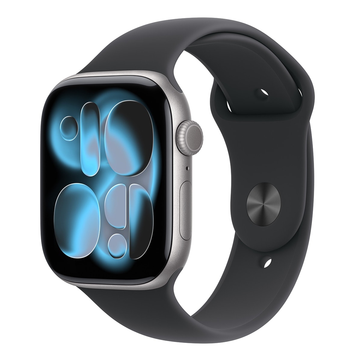 Apple - Apple Watch Series 11 GPS + Cellular 46mm Aluminio gris espacial con Correa Deportiva Negro (S-M). - Image 1