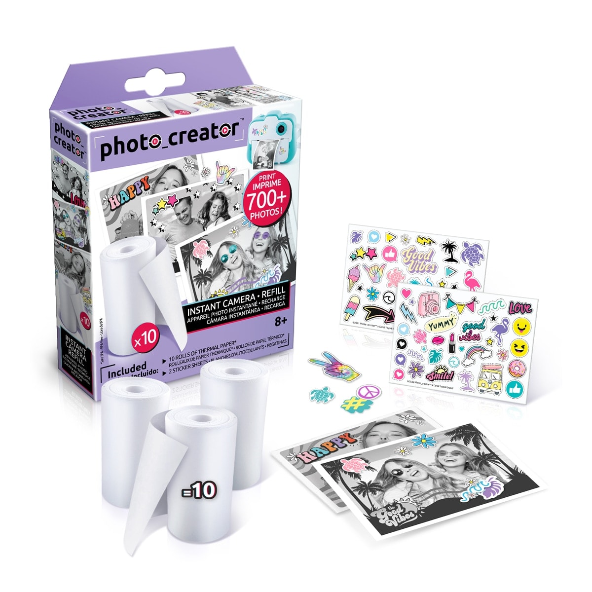 STUDIO CREATOR - Juego Instant Cámara Recambio 10 Rollos de Papel. - Image 1